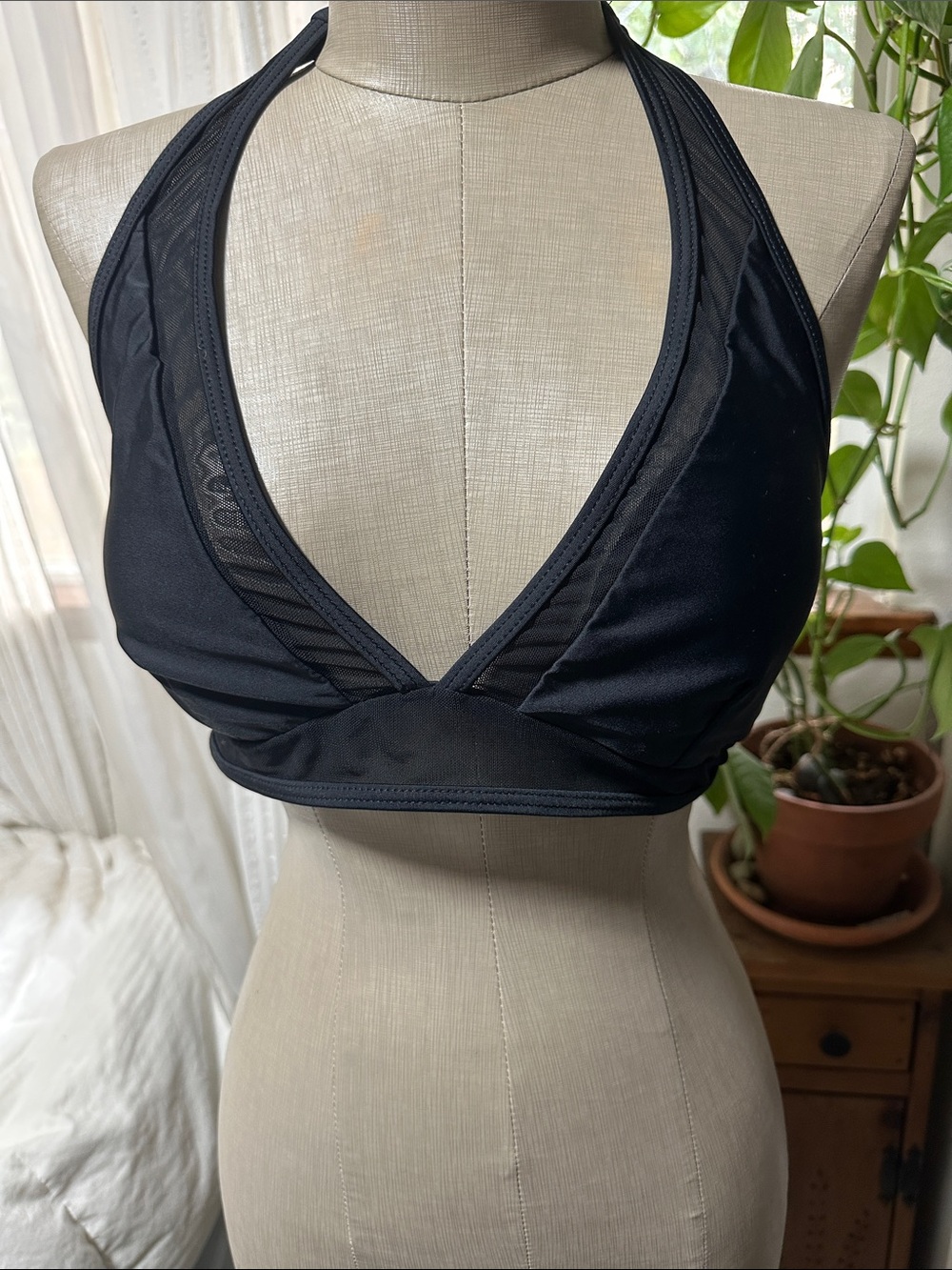 Black Halter Bralette Top - Women Intimates
